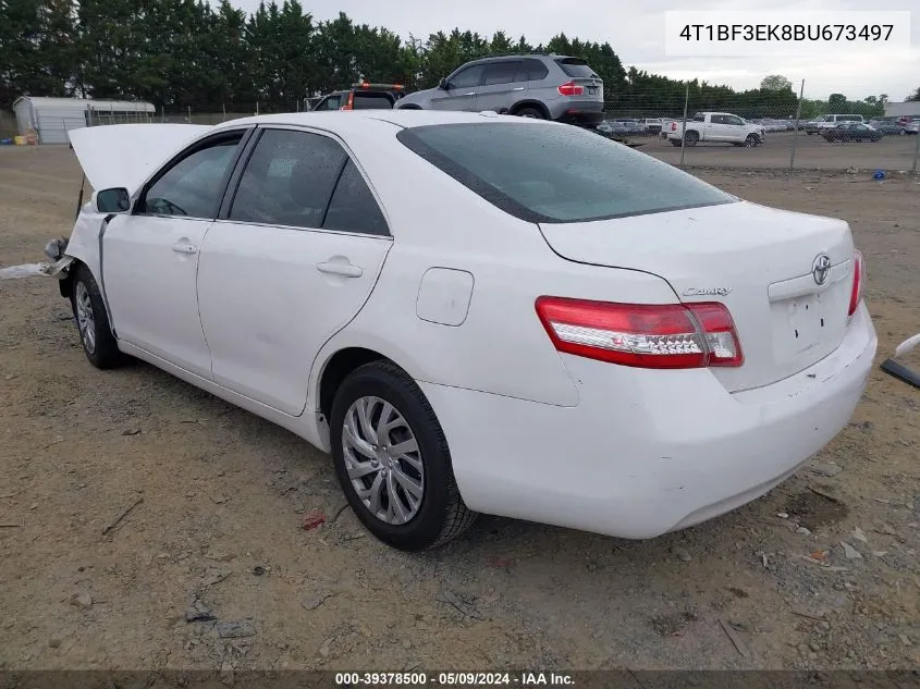 2011 Toyota Camry Le VIN: 4T1BF3EK8BU673497 Lot: 39378500