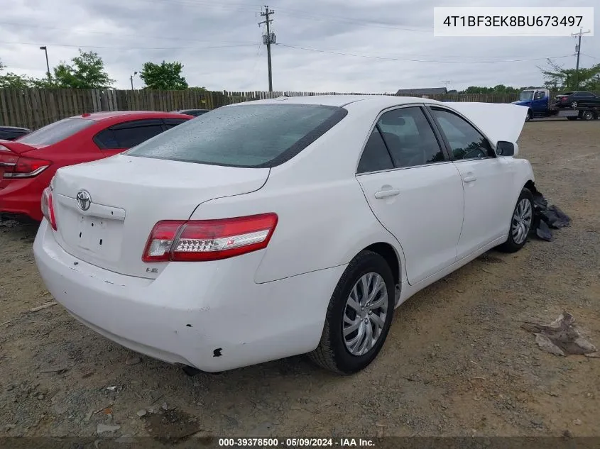 4T1BF3EK8BU673497 2011 Toyota Camry Le