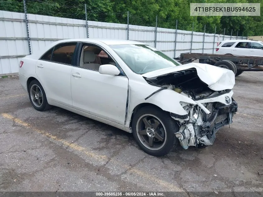 2011 Toyota Camry VIN: 4T1BF3EK1BU594625 Lot: 39585235