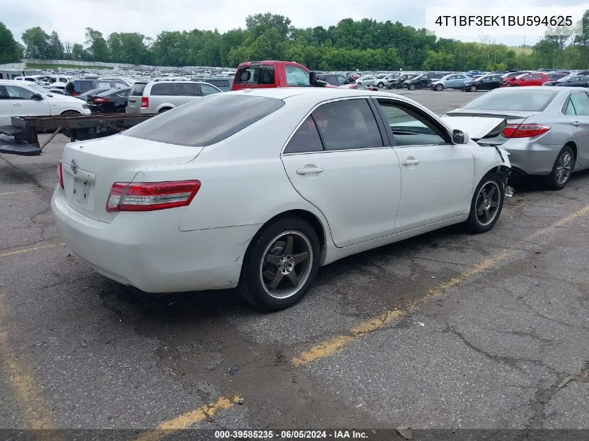 2011 Toyota Camry VIN: 4T1BF3EK1BU594625 Lot: 39585235