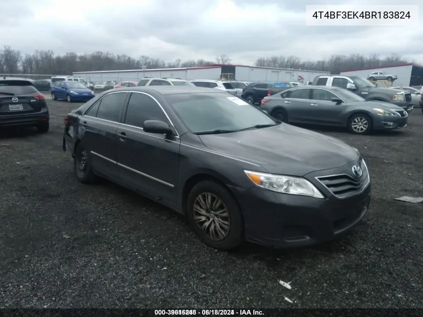 2011 Toyota Camry Le VIN: 4T4BF3EK4BR183824 Lot: 39616248