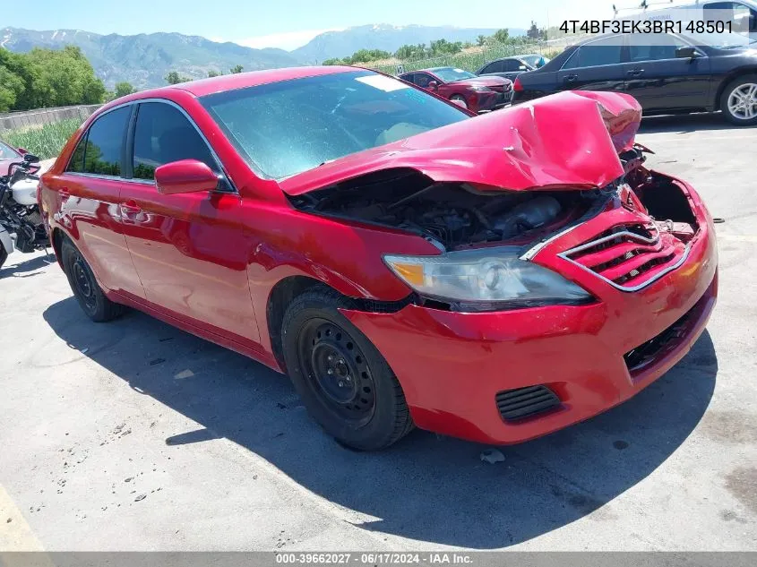 4T4BF3EK3BR148501 2011 Toyota Camry Le