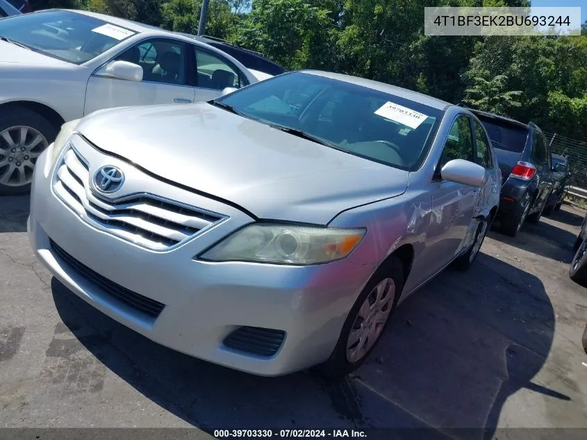 2011 Toyota Camry VIN: 4T1BF3EK2BU693244 Lot: 39703330