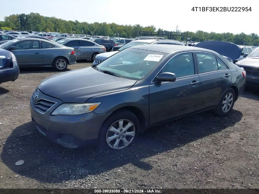 4T1BF3EK2BU222954 2011 Toyota Camry Le