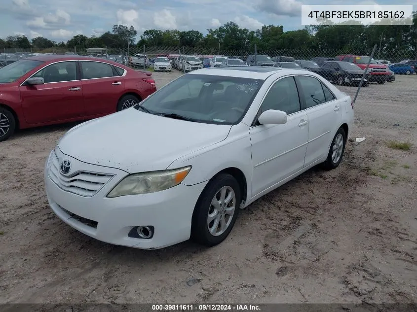 2011 Toyota Camry Le VIN: 4T4BF3EK5BR185162 Lot: 39811611