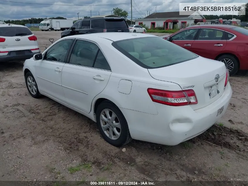 2011 Toyota Camry Le VIN: 4T4BF3EK5BR185162 Lot: 39811611