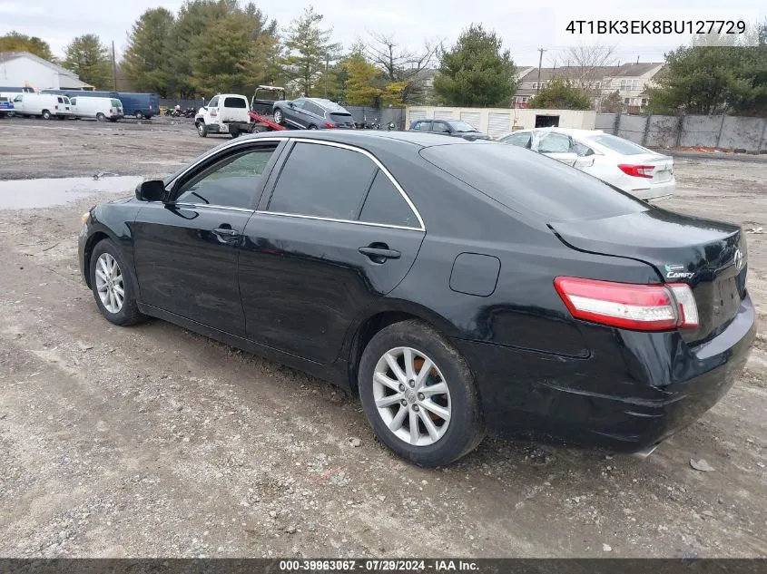 4T1BK3EK8BU127729 2011 Toyota Camry Xle V6