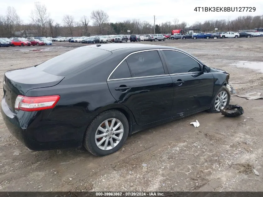 4T1BK3EK8BU127729 2011 Toyota Camry Xle V6