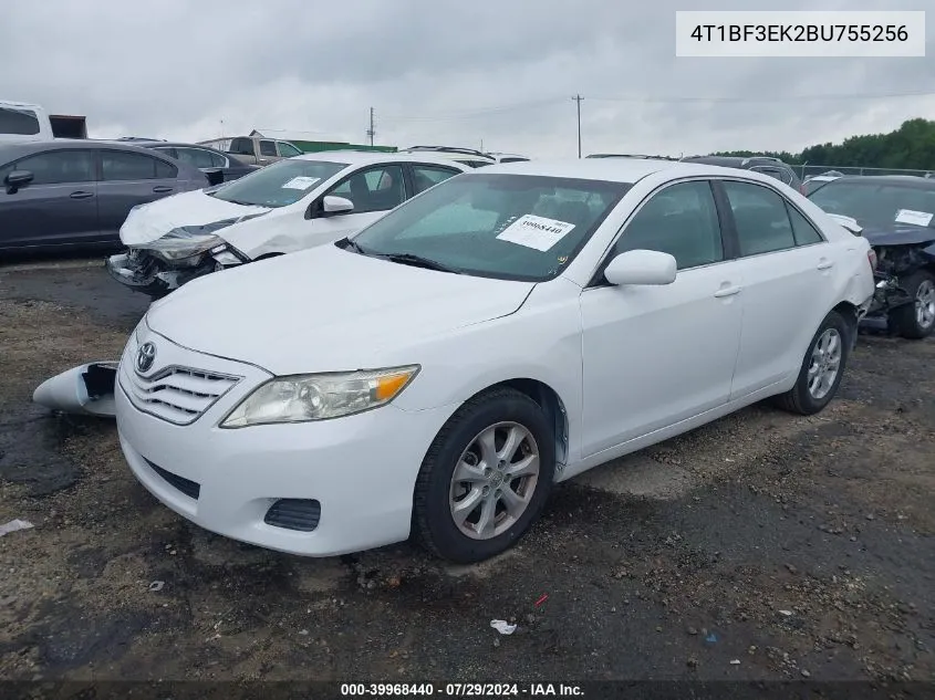 2011 Toyota Camry Le VIN: 4T1BF3EK2BU755256 Lot: 39968440