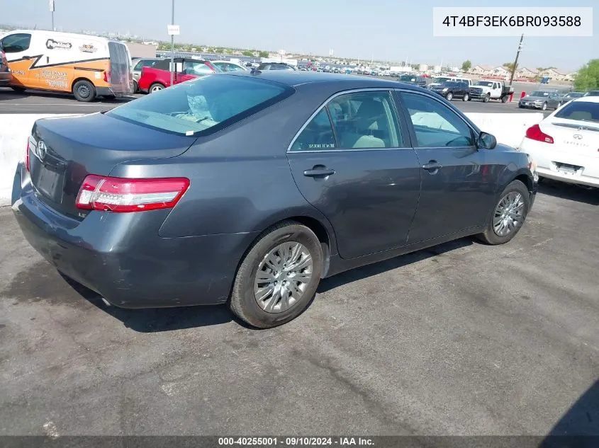 4T4BF3EK6BR093588 2011 Toyota Camry Le