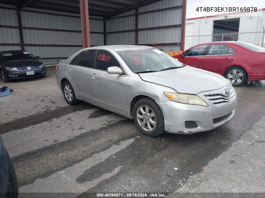 2011 Toyota Camry Le VIN: 4T4BF3EK1BR169878 Lot: 40390671