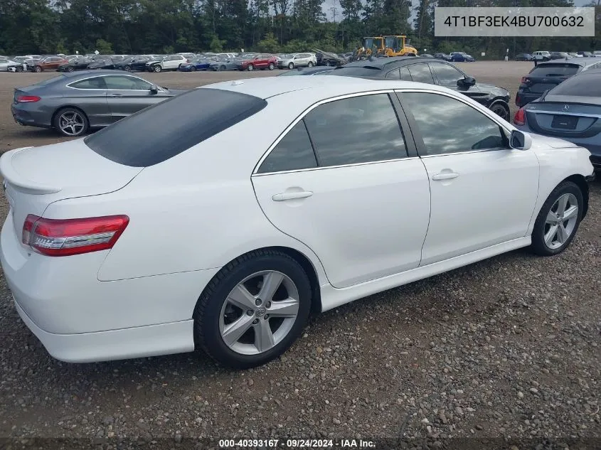 4T1BF3EK4BU700632 2011 Toyota Camry Se