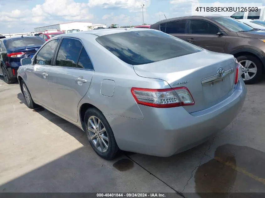 4T1BB3EKXBU126503 2011 Toyota Camry Hybrid