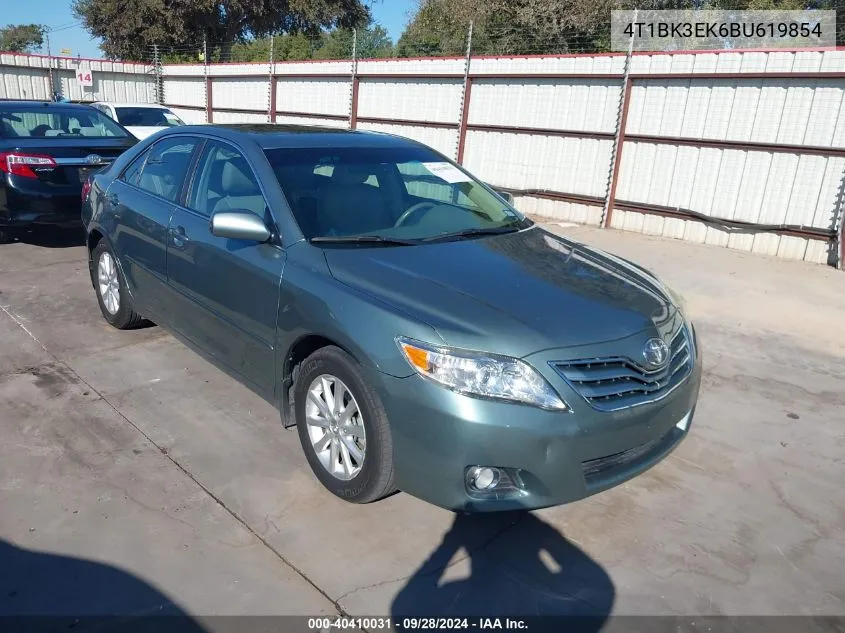 2011 Toyota Camry Xle V6 VIN: 4T1BK3EK6BU619854 Lot: 40410031