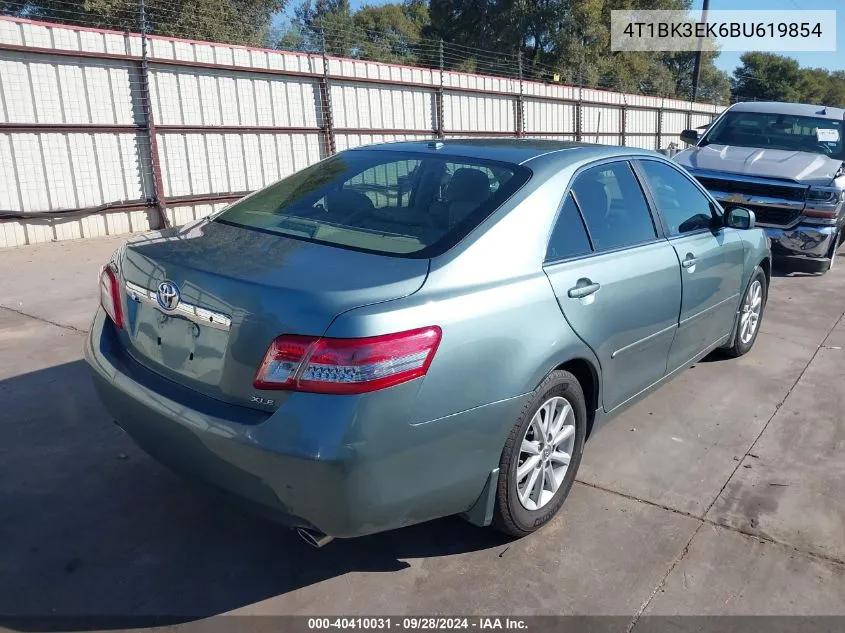 2011 Toyota Camry Xle V6 VIN: 4T1BK3EK6BU619854 Lot: 40410031