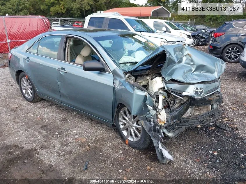 2011 Toyota Camry Hybrid VIN: 4T1BB3EK3BU131087 Lot: 40416146