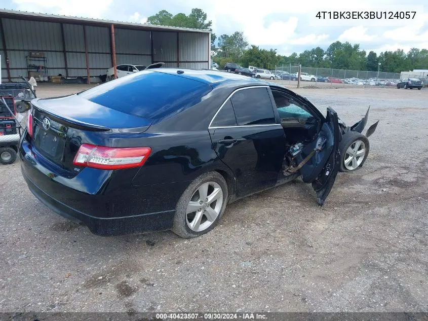 2011 Toyota Camry Se V6 VIN: 4T1BK3EK3BU124057 Lot: 40423507