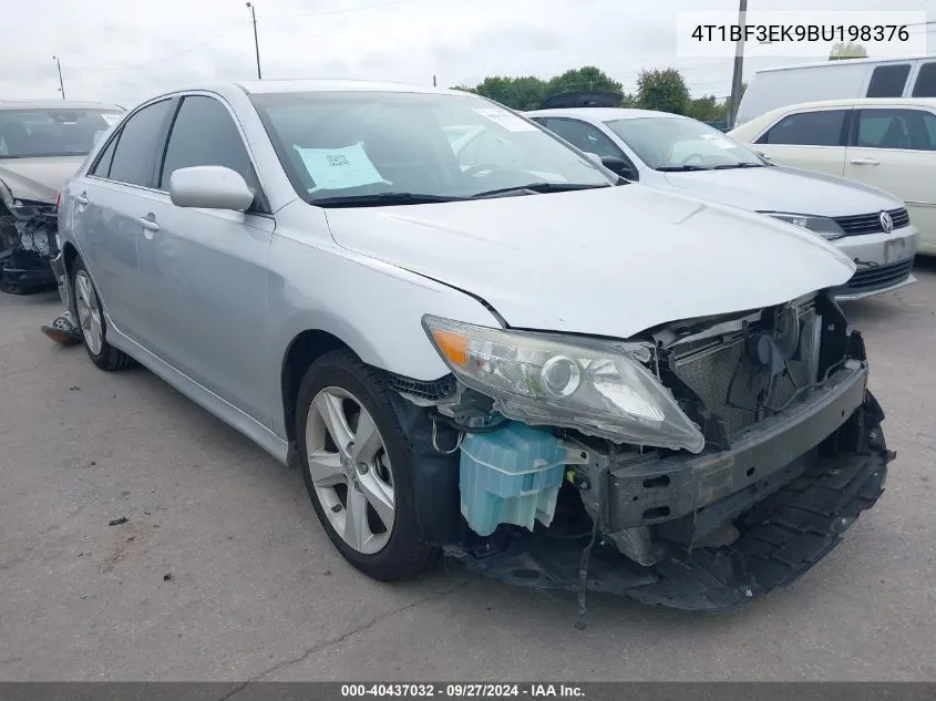 2011 Toyota Camry Se VIN: 4T1BF3EK9BU198376 Lot: 40437032