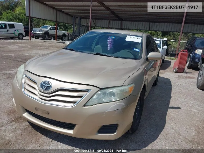 4T1BF3EK2BU714917 2011 Toyota Camry Le