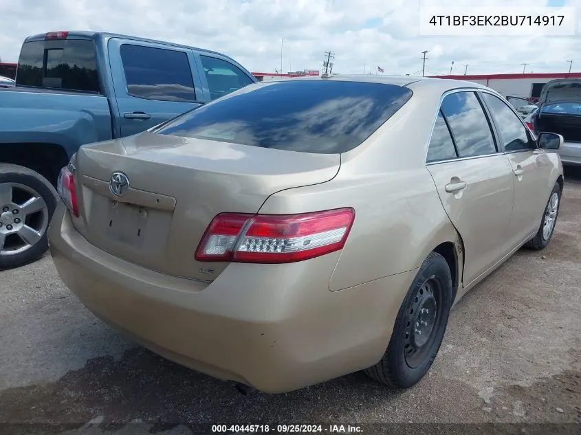 4T1BF3EK2BU714917 2011 Toyota Camry Le