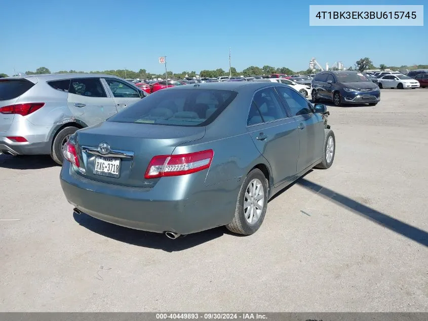 4T1BK3EK3BU615745 2011 Toyota Camry Se/Le/Xle