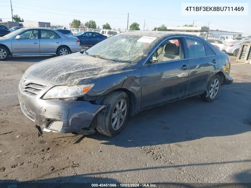 2011 Toyota Camry Le VIN: 4T1BF3EK8BU711469 Lot: 40451866