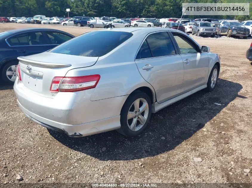 4T1BF3EK1BU214456 2011 Toyota Camry Se