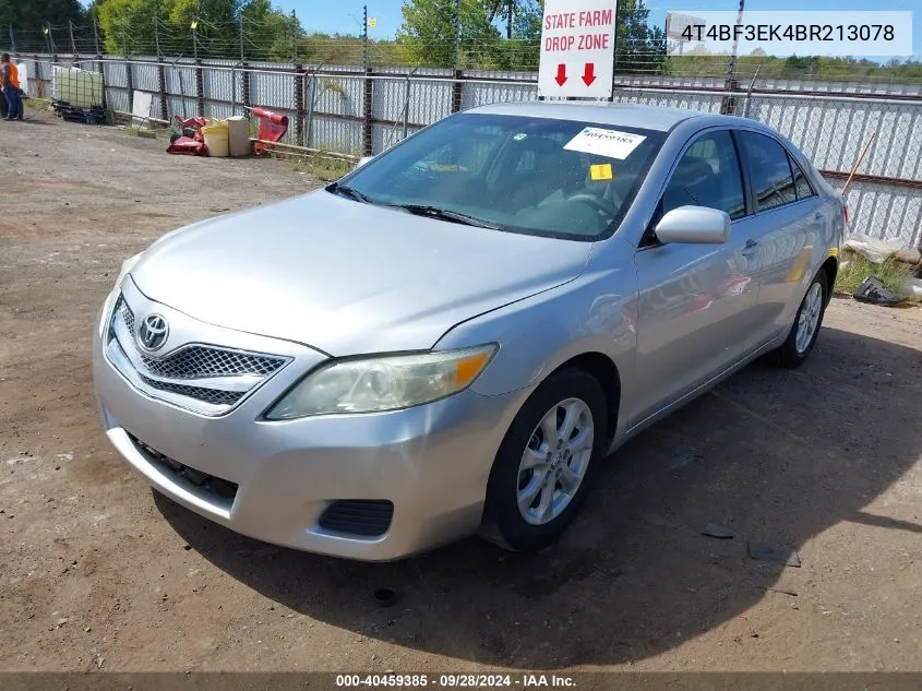 2011 Toyota Camry Le VIN: 4T4BF3EK4BR213078 Lot: 40459385