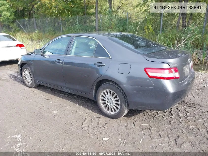 2011 Toyota Camry Le VIN: 4T4BF3EK0BR133891 Lot: 40464199