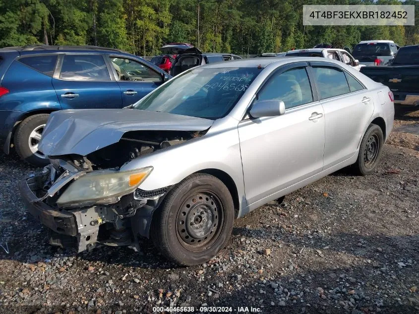 2011 Toyota Camry VIN: 4T4BF3EKXBR182452 Lot: 40465638