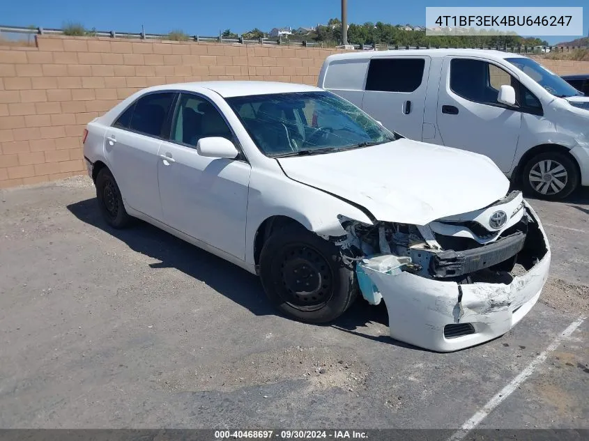 4T1BF3EK4BU646247 2011 Toyota Camry Le