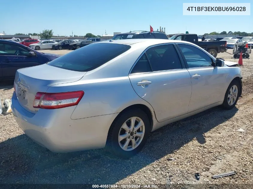 4T1BF3EK0BU696028 2011 Toyota Camry Le