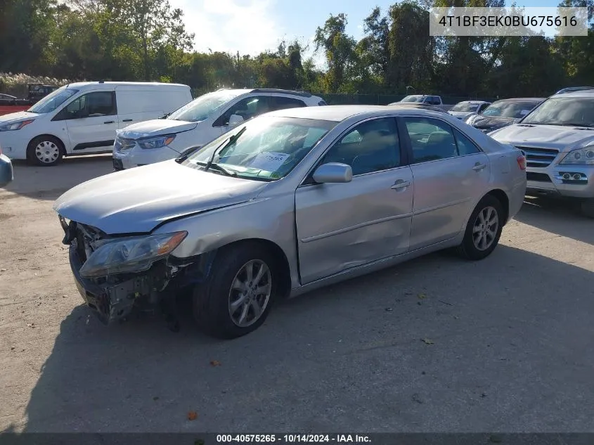 2011 Toyota Camry Le VIN: 4T1BF3EK0BU675616 Lot: 40575265