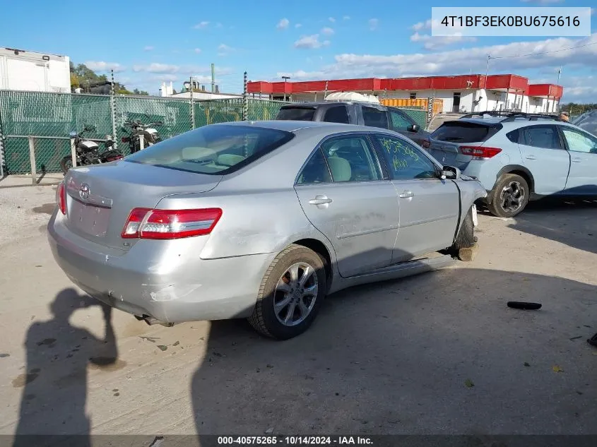 4T1BF3EK0BU675616 2011 Toyota Camry Le