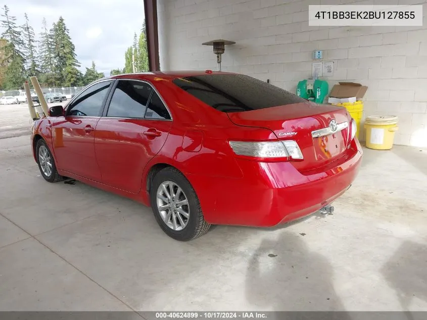 2011 Toyota Camry Hybrid VIN: 4T1BB3EK2BU127855 Lot: 40624899