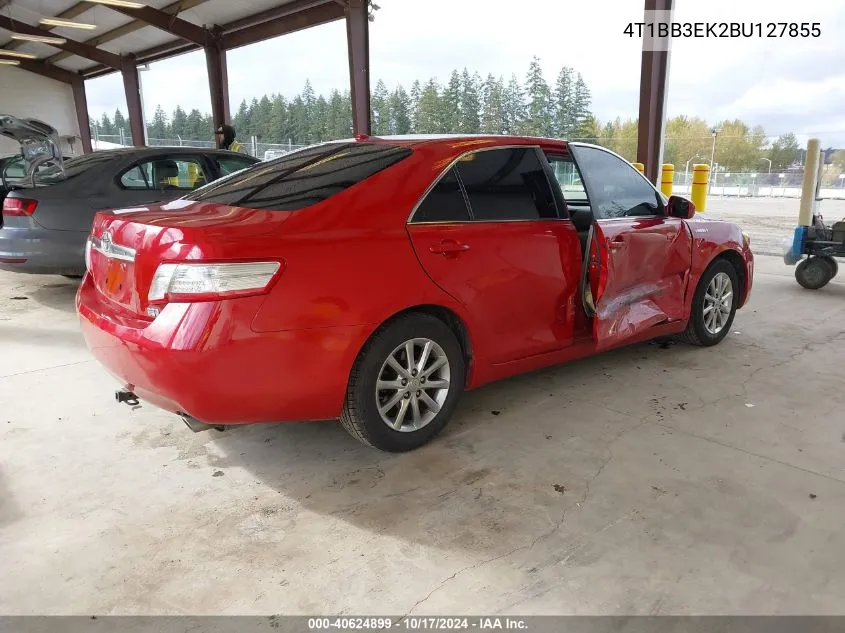 2011 Toyota Camry Hybrid VIN: 4T1BB3EK2BU127855 Lot: 40624899