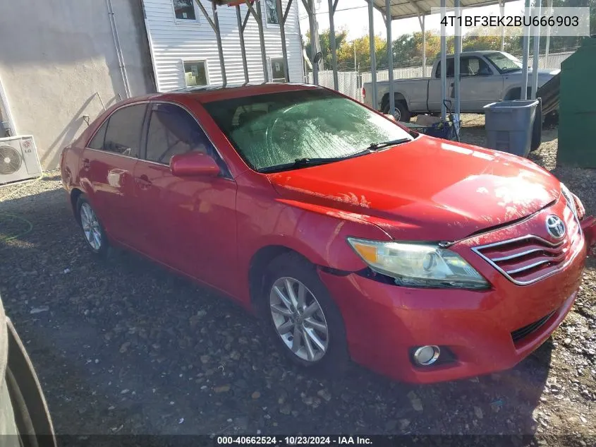 2011 Toyota Camry Xle VIN: 4T1BF3EK2BU666903 Lot: 40662524