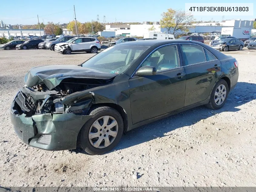 2011 Toyota Camry Se/Le/Xle VIN: 4T1BF3EK8BU613803 Lot: 40679418