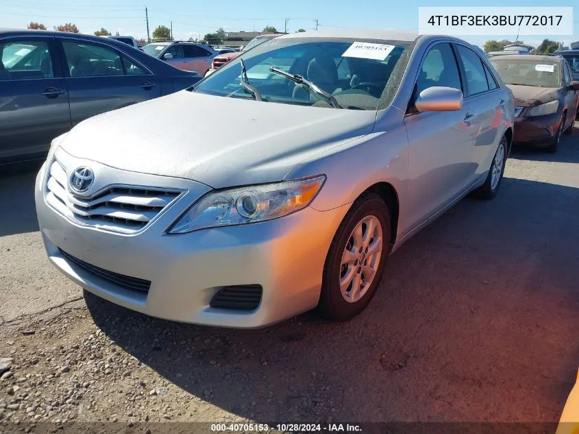 4T1BF3EK3BU772017 2011 Toyota Camry Le