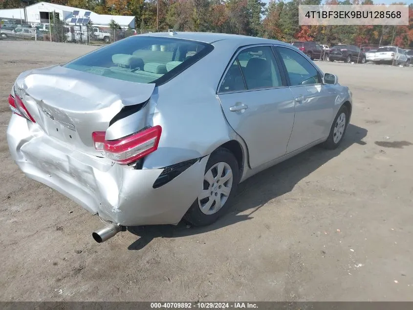 2011 Toyota Camry Le VIN: 4T1BF3EK9BU128568 Lot: 40709892