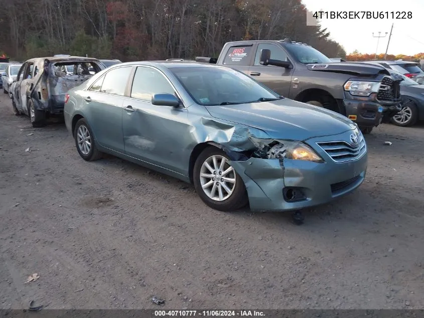 2011 Toyota Camry Xle V6 VIN: 4T1BK3EK7BU611228 Lot: 40710777