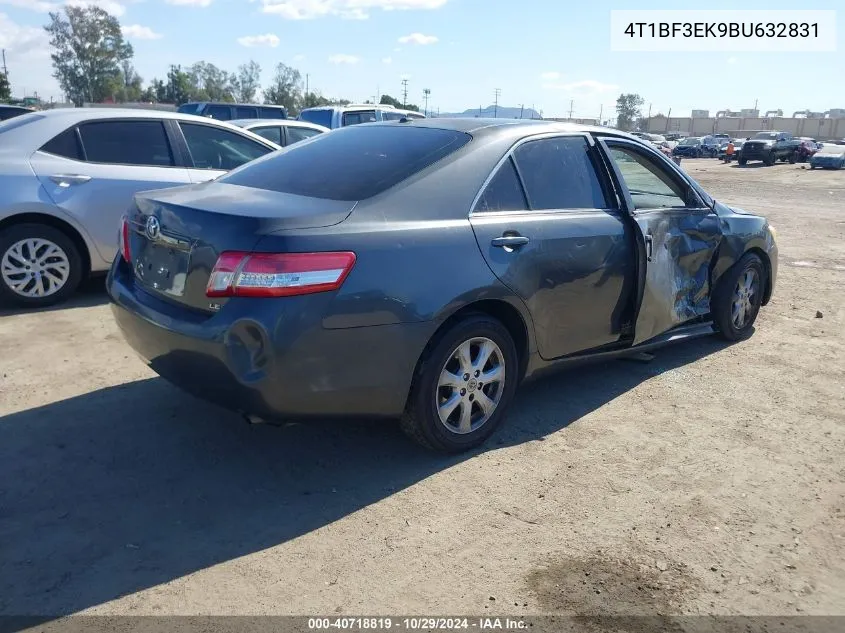 2011 Toyota Camry Le VIN: 4T1BF3EK9BU632831 Lot: 40718819