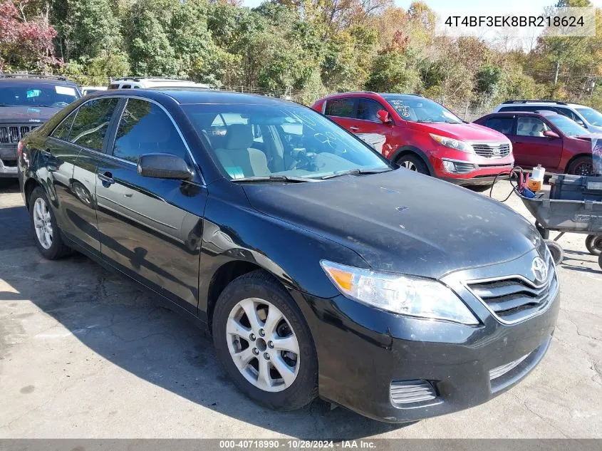 2011 Toyota Camry Se/Le/Xle VIN: 4T4BF3EK8BR218624 Lot: 40718990