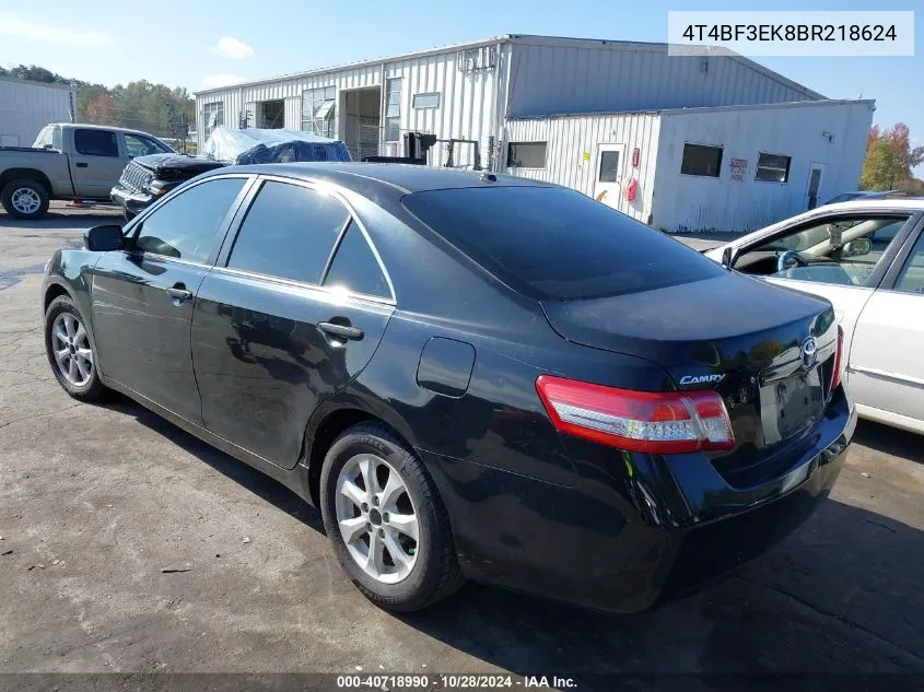 4T4BF3EK8BR218624 2011 Toyota Camry Se/Le/Xle