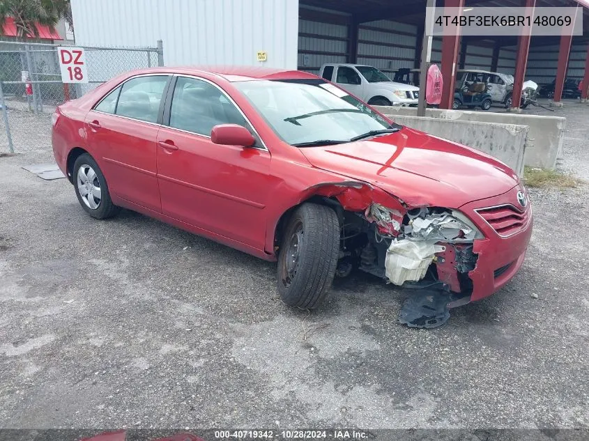 4T4BF3EK6BR148069 2011 Toyota Camry Le