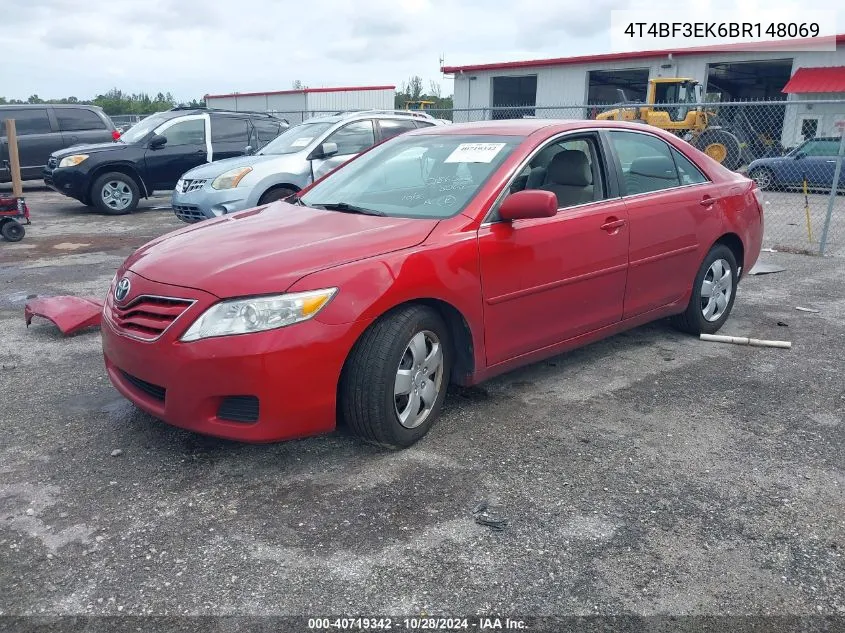 2011 Toyota Camry Le VIN: 4T4BF3EK6BR148069 Lot: 40719342