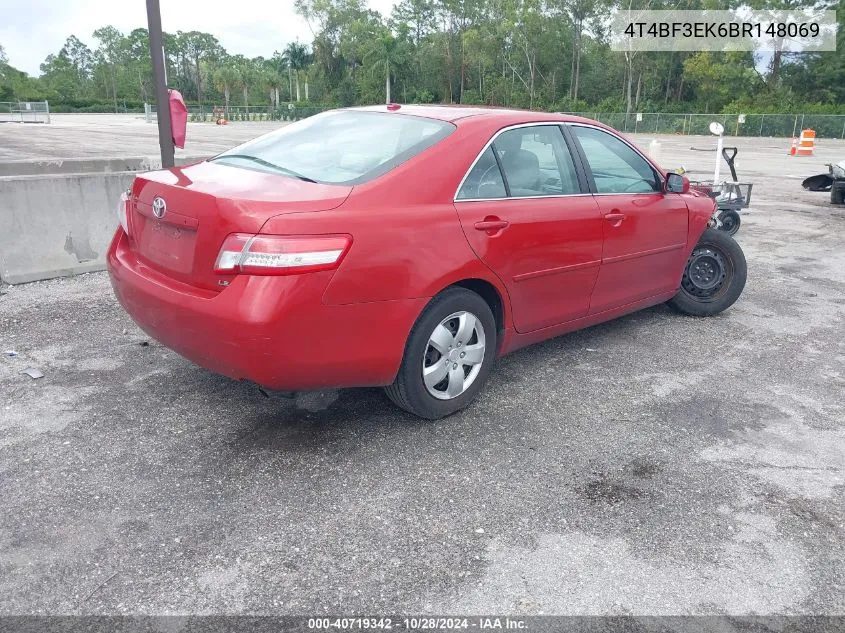 4T4BF3EK6BR148069 2011 Toyota Camry Le