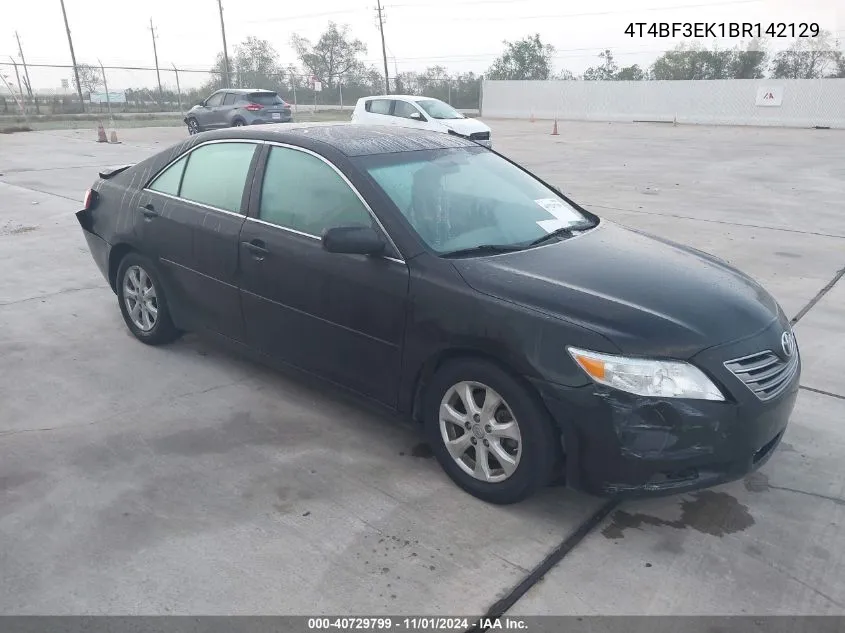 2011 Toyota Camry Le VIN: 4T4BF3EK1BR142129 Lot: 40729799