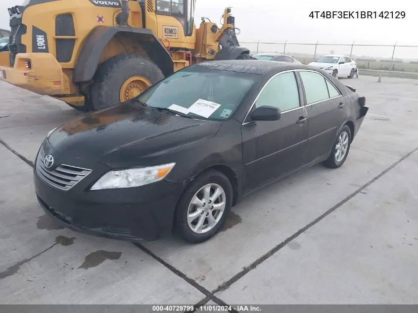 2011 Toyota Camry Le VIN: 4T4BF3EK1BR142129 Lot: 40729799