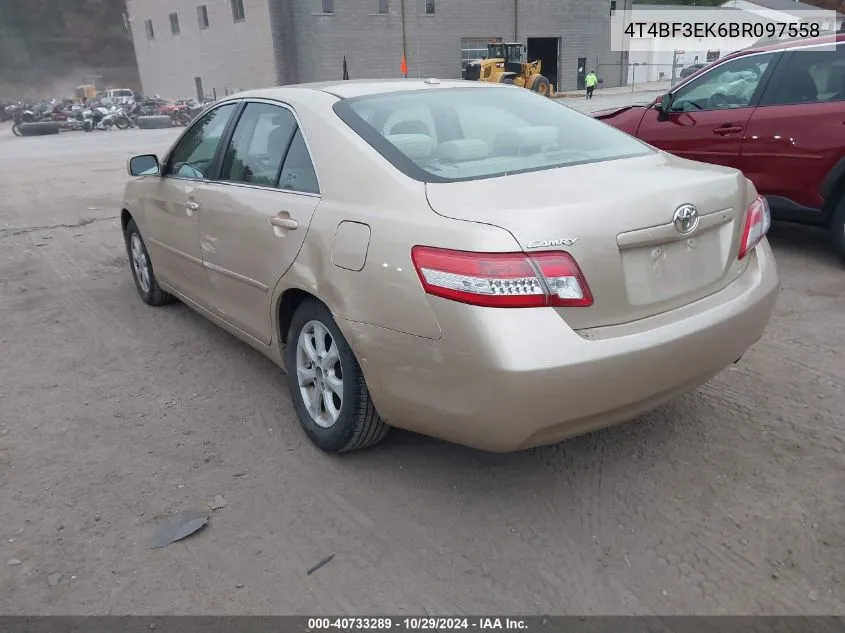 4T4BF3EK6BR097558 2011 Toyota Camry Le